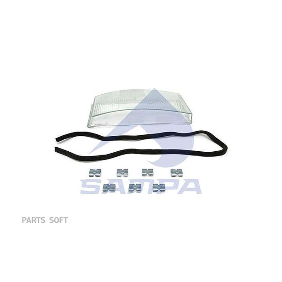 $ Стекло фары правое 4 серия / Sampa