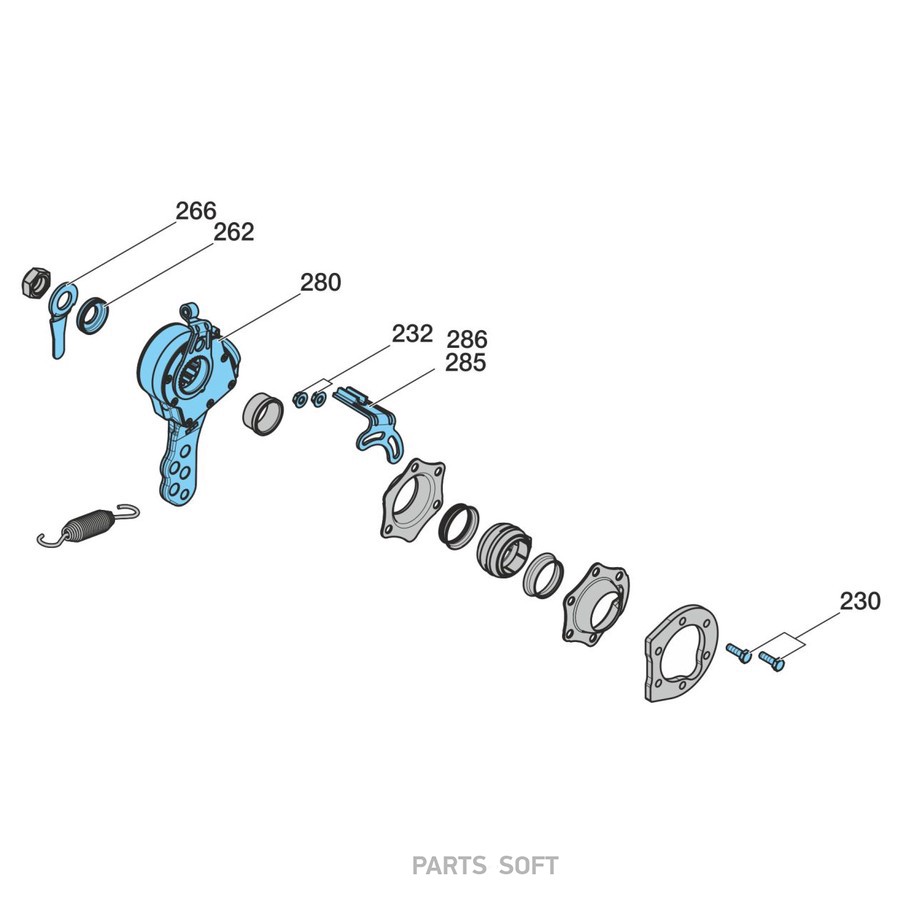 Трещётка BPW ECO-Master / комплект 2шт - 0517488513 /  0557488223