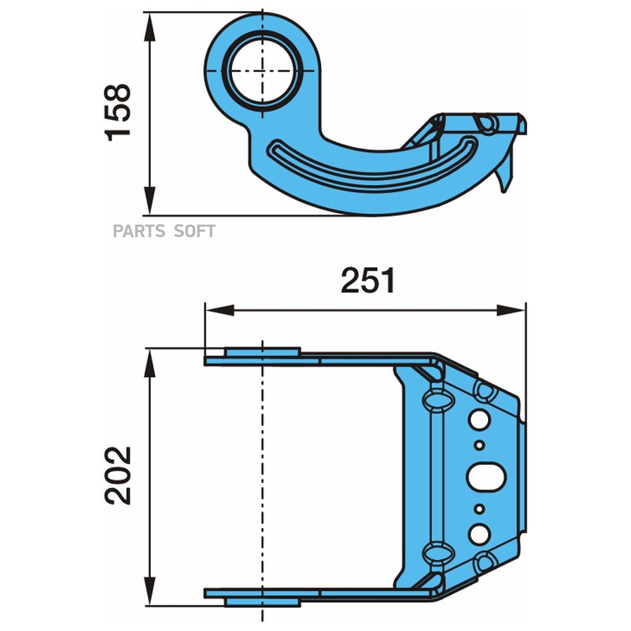 Рычаг механизма подъема оси