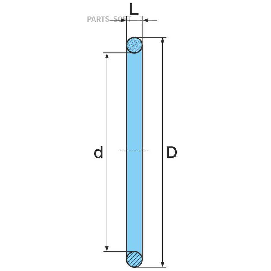 Кольцо BPW / резиновое - крышки ступицы . ECOPlus3 . ?126-?3 /  Oe