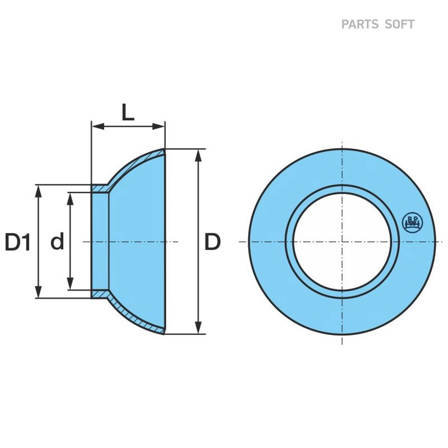 Пыльник тормозного вала BPW 34/39,5х25,5