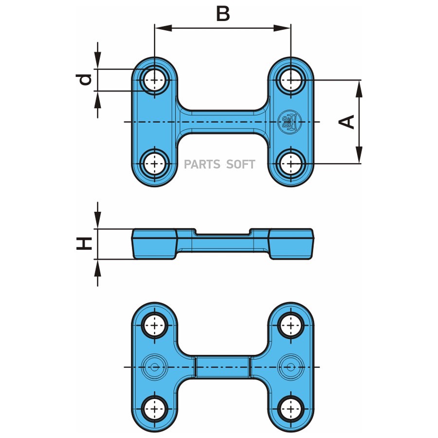 $ Плита полурессоры BPW (замена для 0314522770)
