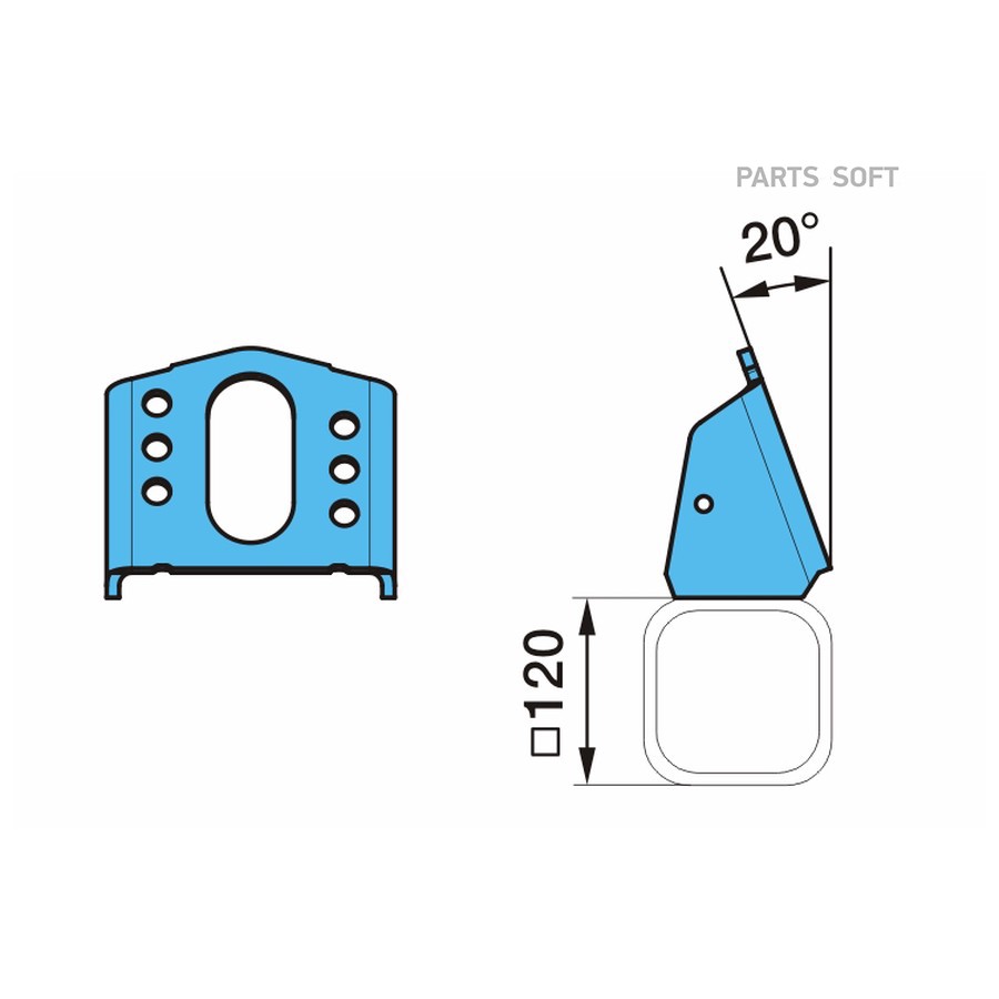 Кроншт торм камеры BPW N (20°)  ? 120 / 30° и ? 150 / 25° / Oe