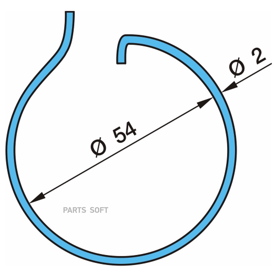 Кольцо BPW / пружинное гайки оси - Eco - EcoMaxx- 8Т _ ?54*2  / Oe
