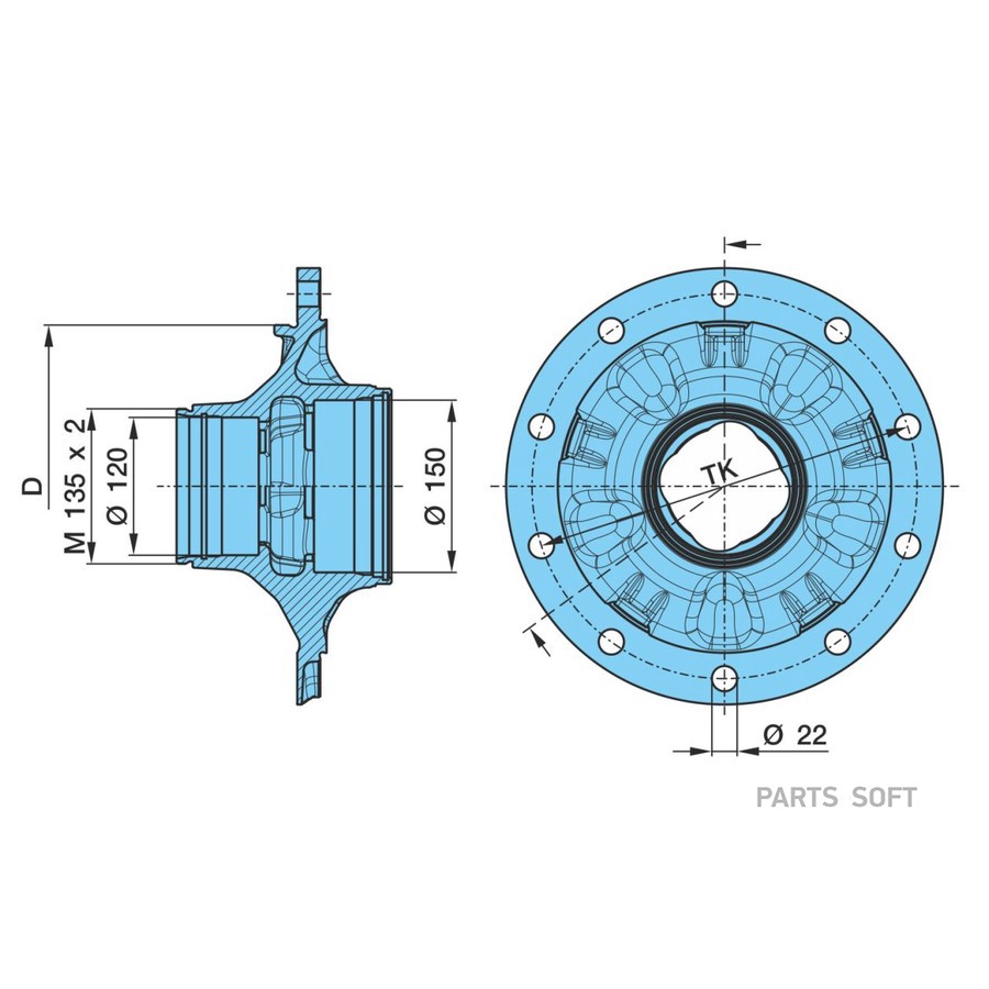 Ступица BPW HZF ECOPlus3