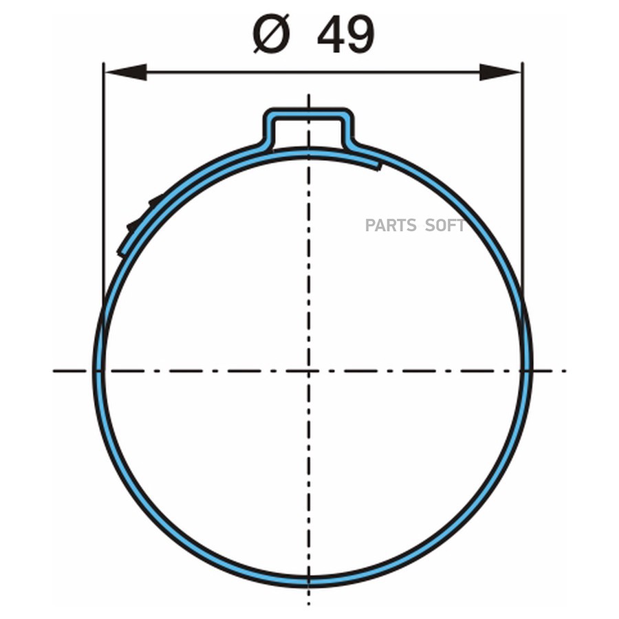 $ Хомут ? 49 x 9 тормозного вала=03.104.0013.0001